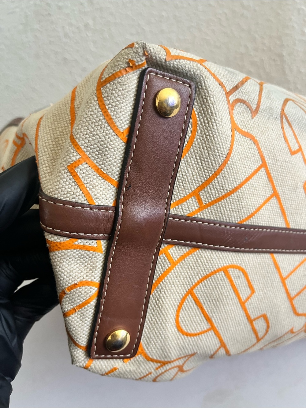 Burberry TB canvas tote bag - Picture 14 of 15